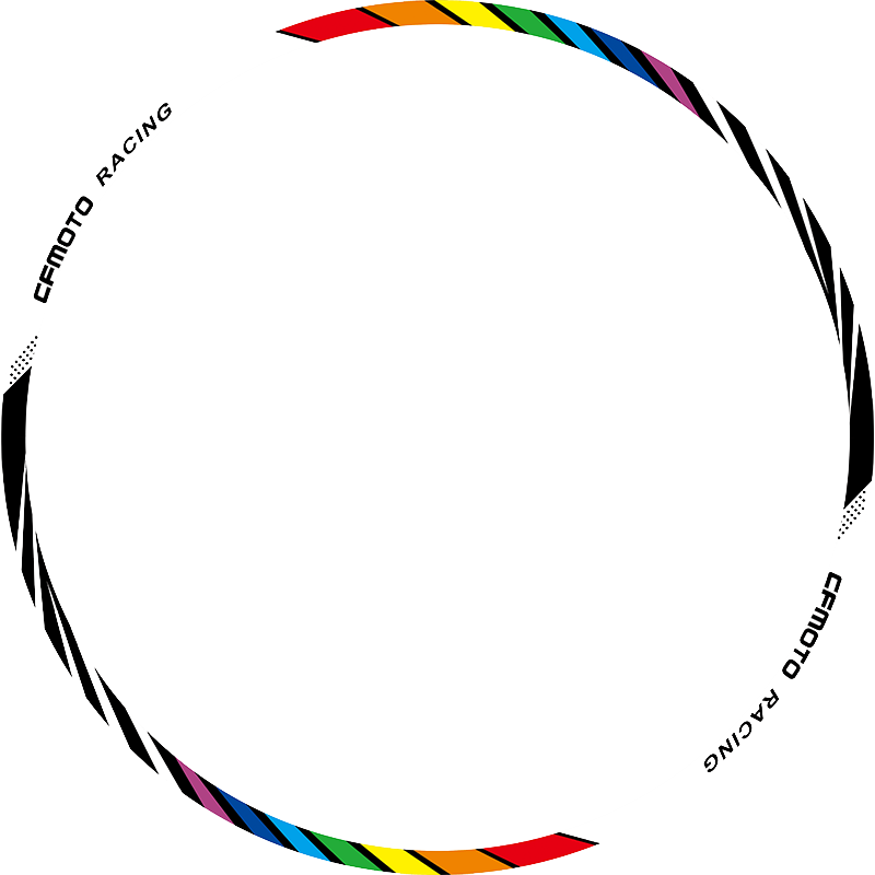 Dongfeng sr250 wheel hub decal nk waterproof