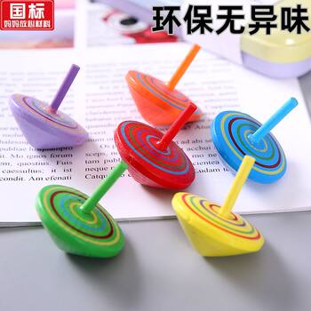 Small Spinning Top Toy, Hand-Cranked, Creative Gift for Children, Wooden Hand-Spinning Top, Stress-Relief for Adults, Nostalgic and Educational