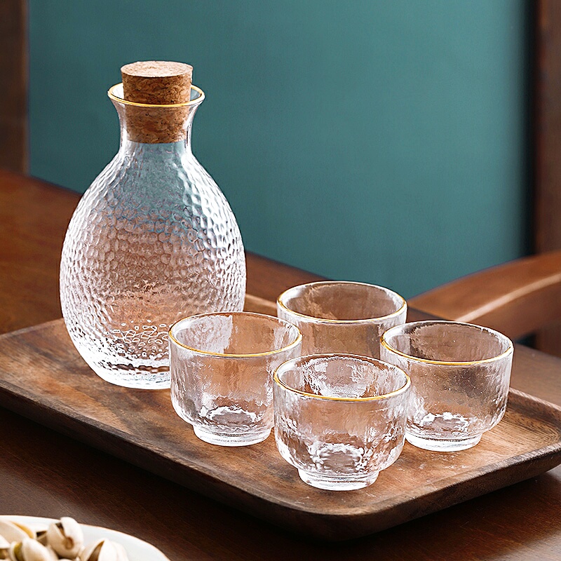 Day Style Glass Clear Wine Pot Suit Gufeng Domestic Wine With Small White Wine Glass Winemaker Hot Wine Jug Fruit Wine Glass 12