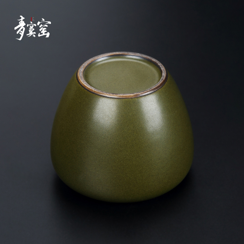 Its green at the end of the up was large caddy fixings jingdezhen ceramic tea glaze POTS