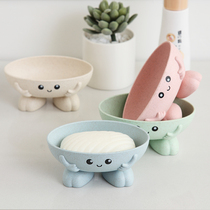 Cartoon soap box creative drain toilet WC soap box toilet cute water filter soap rack large anti-fall