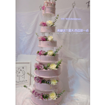  Simulation cake model 2020 new multi-layer custom wedding wedding shooting net celebrity fake cake decoration ornaments