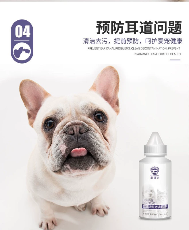 Pet dog tai nhỏ ngoài tai làm sạch chất lỏng Teddy pet mèo viêm tai giữa tai mite rửa tai cung cấp chất lỏng - Cat / Dog Beauty & Cleaning Supplies