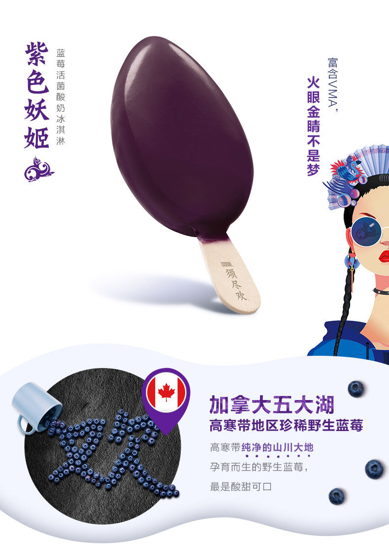 伊利 须尽欢 活菌酸奶冰淇淋 100%纯果汁酥皮 6口味12支 图12