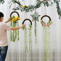 Ceiling hanging ornaments in the air hanging corridor atmospheric creative pastoral style classroom pendant kindergarten ins Wind hanging ornaments