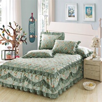 Bed sheet with skirt new room bed cover cover all-inclusive skirt dust cover cover bed hat made of padded cotton protective cover