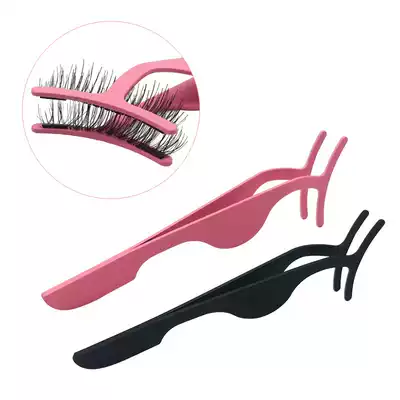 Magnet false eyelash clip helper Magnetic eyelash curler Grafting eyelash tweezers with sticky false eyelash artifact