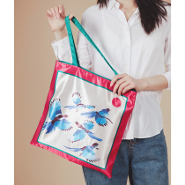 This is the Handcraft Ancient Wind Art Day Day to the Festive Satin single shoulder satchel with large capacity hand shopping bags 100 hitch