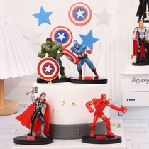 Super Hero Cake Decoration Swing Piece Birthday Boy Birthday Superman USA Long Male God Birthday Sweets Dress Up