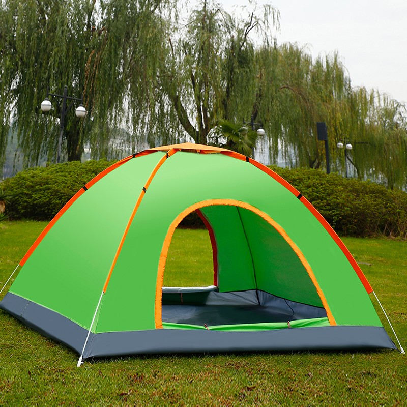Tent 2 seconds automatic speed opening 2 people 3-4 people camping double field free beach set