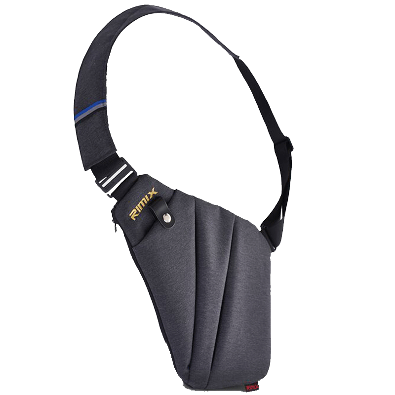 RiMix crossbody bag with multi-pocket storage and removable