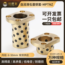 Copper Family Oil-Free Bushing Graphite Copper Sleeve Bearing to Trim Flange Customized MPTNZ SYTNZ16 20 25