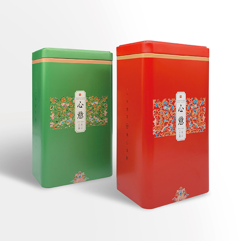 Tea cans packaging box generous cans iron cans black tea sealed cans a catty tea box simple green tea gift box