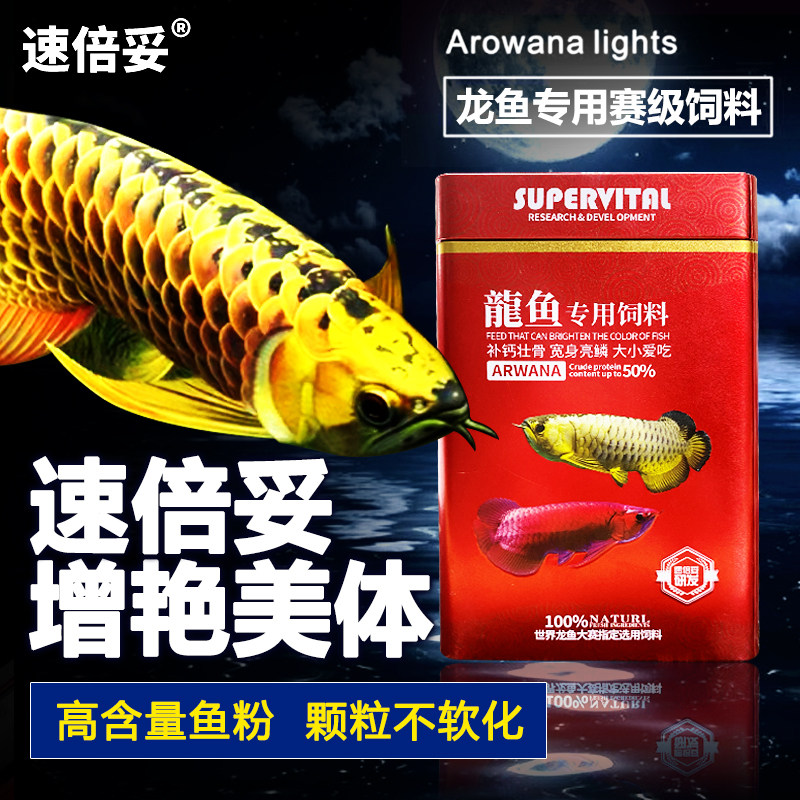 Fish tank speed double dragon golden dragon dragon dragon dragon dragon blood parrot special viewing fish grain feed size particles