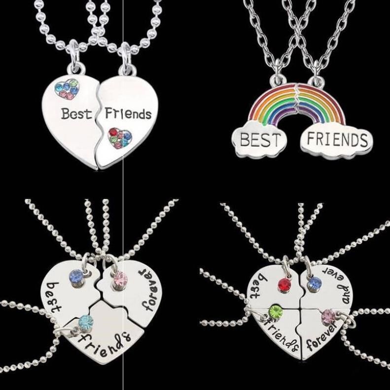 Girlfriend Necklace Female Two-person 3-person token Three-person four-person student girlfriend token Sister wild female