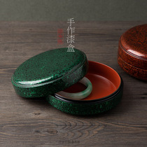 Ping An Institute Qiu Hengming Great Lacquer Containing Box First Accessories Box Fuzhou Handmade Lacquerware Gold Worm Round Case Fish Brain Silk