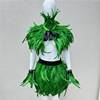 Easter Costume Feather Scarf Fake Collar Skirt Bracelet Set Masquerade Costume Clothing Accessories