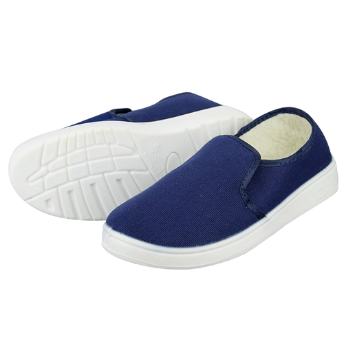 Зимние антистатические удерживающие тепло флисовые туфли без пыли подходит для мужчин и женщин, мягкая подошва