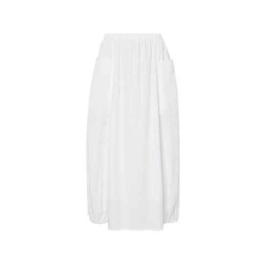 indicia summer new white skirt mid-waist a-line long skirt summer new shopping mall same style mark women's clothing