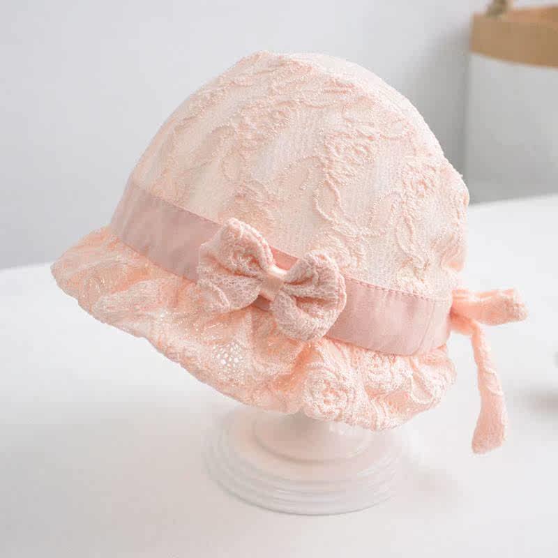 Baby boy hats spring summer season thin ladies baby princess lace cool hat sunscreen sun fisherman hat suntan hat