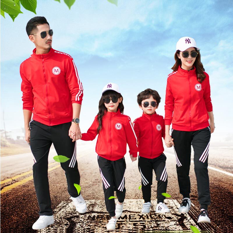 School uniforms for primary school students spring and autumn garden uniforms class uniforms children's teachers sports cotton two-piece suit parent-child clothing for men and women