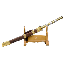 Longquan City Clumsy Craftsmans Sword Kangxis Sword and War Knife One-piece Sword Gift Ornament Cold Weapon Patterned Steel Unedged