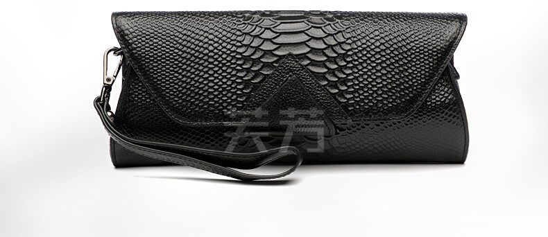 Клатч 真皮商务手拿包时尚潮流单肩斜挎包头层牛皮女士钱包新款气质手包