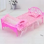 Barbie Set Princess Bed 30cm hoặc ít hơn Đồ chơi với Khăn trải giường Gối Quilts Hồng Series - Búp bê / Phụ kiện bộ đồ chơi búp bê và phụ kiện