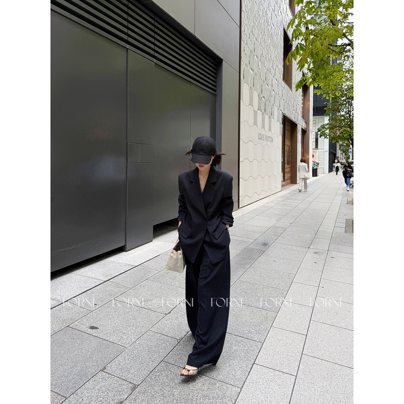 Forni/Yoyo “Cbd Queen Three-Piece Set” Vest/Suit Jacket/Wide-Leg Pants High-End Suit