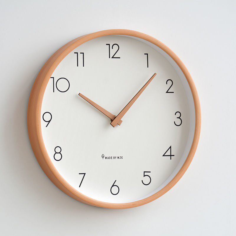 Modern minimalist silent clock Living room Creative personality Fashion watches and clocks Home Nordic Clock Day Log Wind Hang Clocks