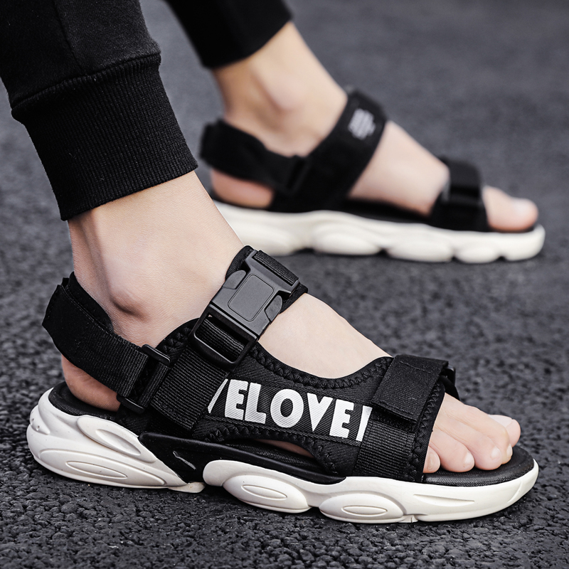 Sandals Men's Summer Trends Outside Wear Dual-use Anti-Slip Sports Cool Tug Casual 100 hitch Deodorant Driving Outdoor Beach Shoes