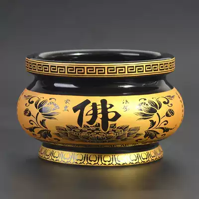 Gehong ceramic incense burner Household for Buddha Indoor aromatherapy stove Buddha supplies Temple Buddha hall dedicated to Buddha incense burner