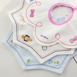 Детский хлопковый водонепроницаемый нагрудник, демисезонный слюнявчик для новорожденных, шарф