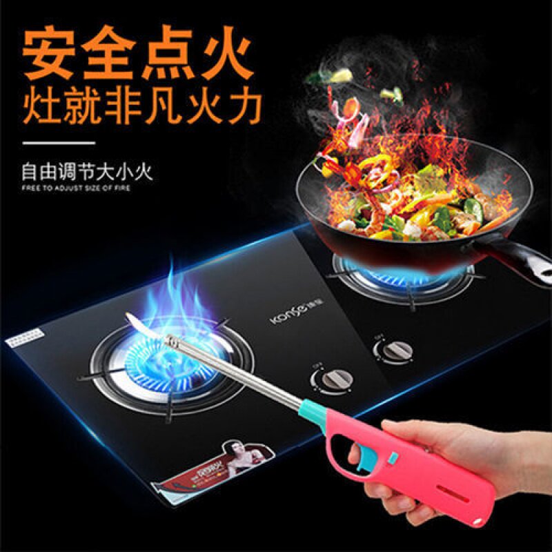 Winter heating lengthened lighter kitchen gas stove Mingfire Ignition Gun Flame Lighter Ignition Rod can be inflated with hot pot