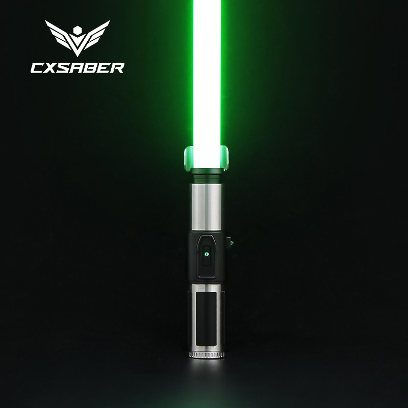 CXSABER Мастер Йода Световой меч Пиксельная металлическая ручка Раскрашиваемая игрушка для лазерного меча дуэльной силы Изображение 1