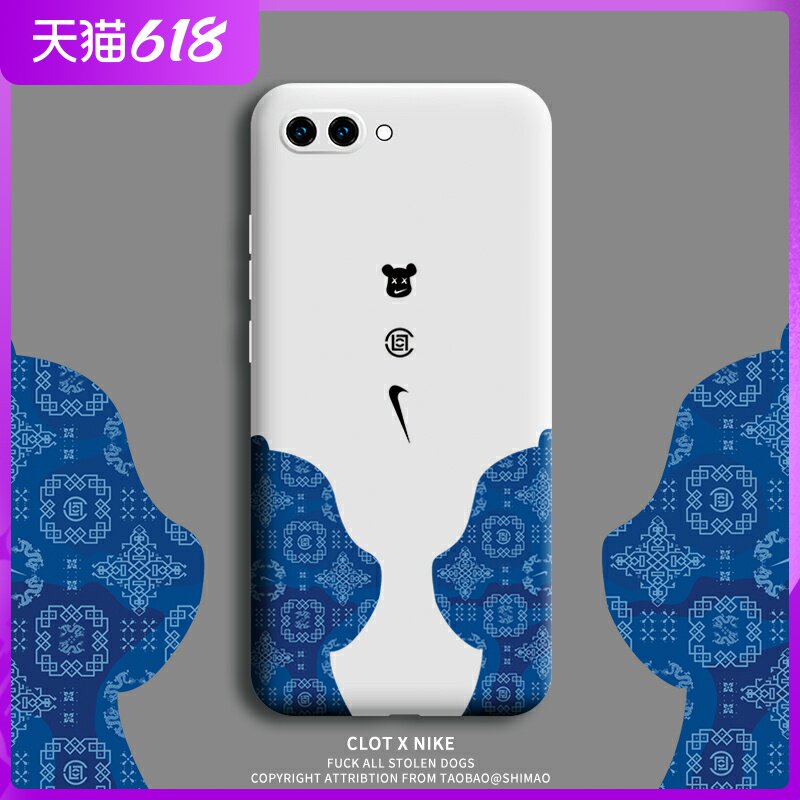 Huawei Honor x10 mobile phone protection shell Tide Card Personality Creative Glory x10max Liquid Silicone Softshell Anti-Fall Full Bag Lens Men x10 Protective sleeves Ins Wind Superfire Women's new ultra slim fit