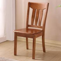 New 2023 all solid wood dining chair small apartment rental home Chinese style chair hotel restaurant backrest chair solid wood