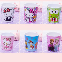 Baby Small Water Cup Cute Cartoon Child Milsami Imitation Porcelain Resistant Nursery Water Girl Milk Mug Gargling