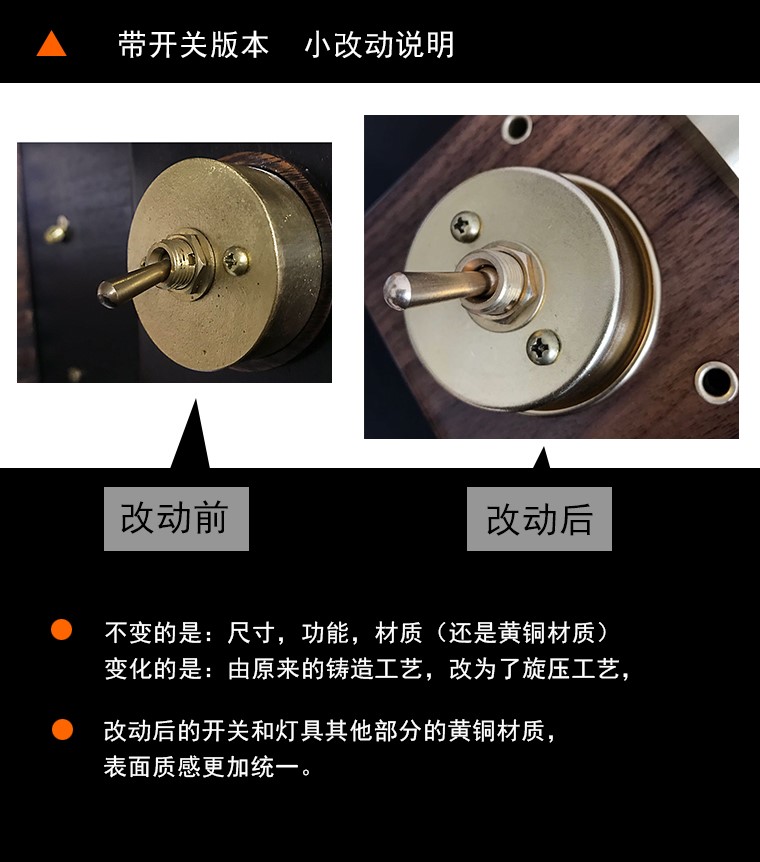 Nan Deng Ji (7 days hair) switch solid wood bedside lamp Nordic retro with bedroom industrial wall lamp