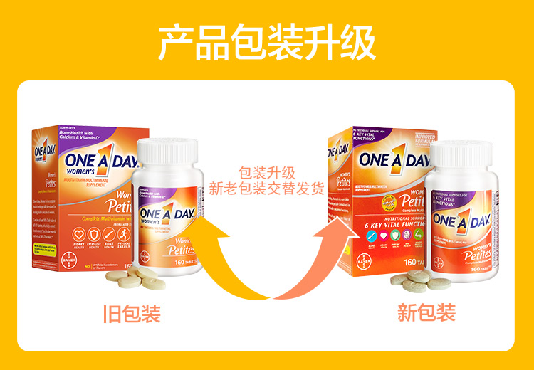 拜耳旗下 One A Day 女复合维生素 160粒/瓶 图1