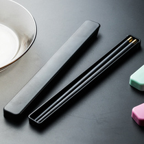 Chopsticks storage box spoon set students children chopsticks alloy chopsticks single pack one person chopsticks portable tableware