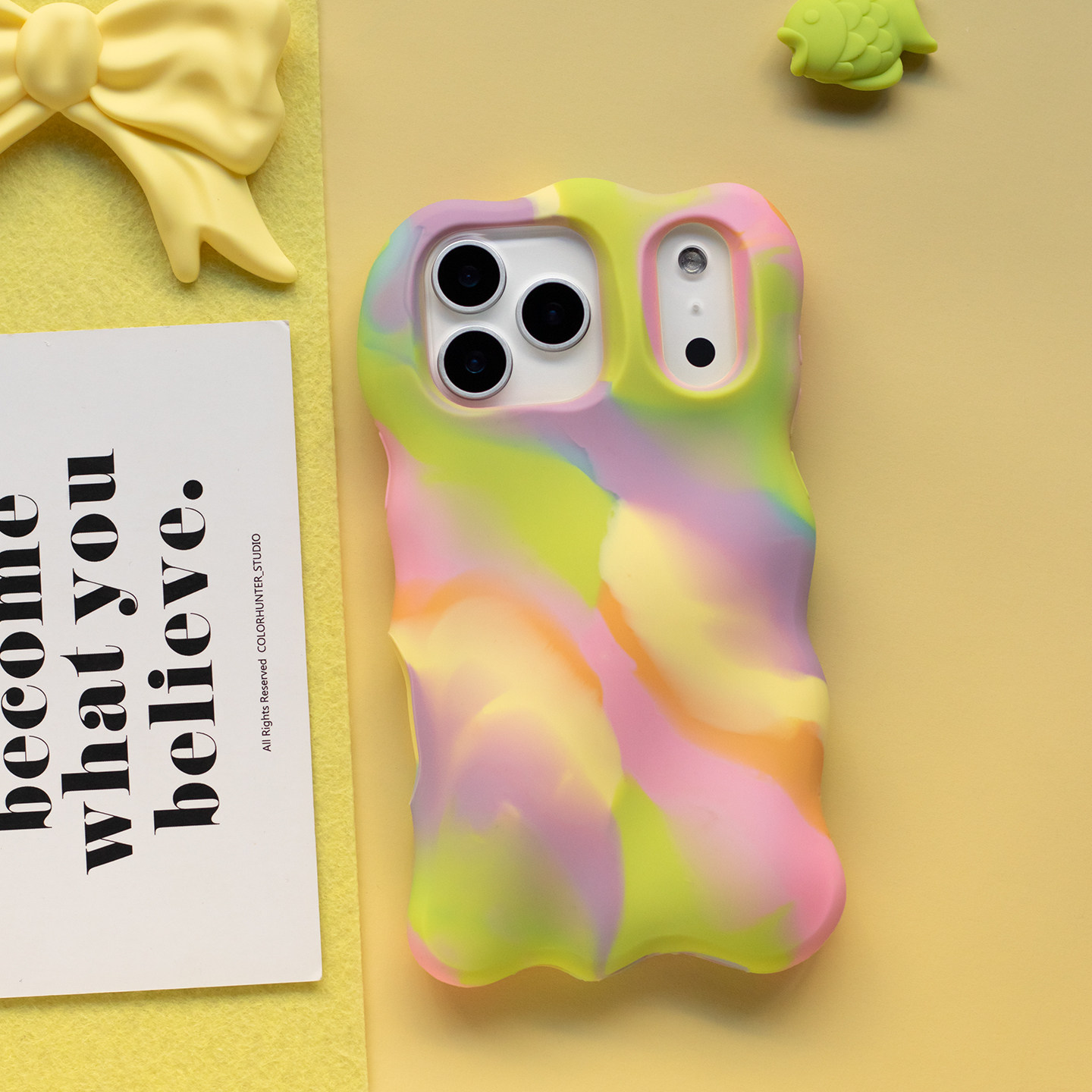 Pastel Tie-Dye Flowing iPhone Case