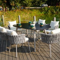 Nordic Outdoor Tribunal Desk and Chair Villa Designer Creative Fujijiu Caterina Terrace Outdoor Balcony Waterproof Chair