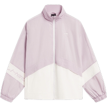 Li Ning windbreaker womens new sports fashion series cardigan long-sleeved jacket stand collar windproof sportswear