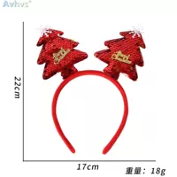 Красная рождественская повязка на голове