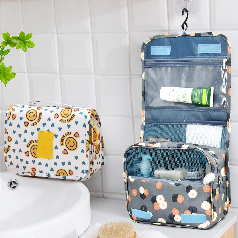 Korean Version Large Capacity Hook Wash Bag Travel Containing Bag Suspension Cashier Bag Makeup Bag and Folded Aircraft Bag