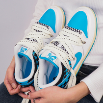 Nike Dunk sb Low Chessboard Grid Shoes Mens Auris Blue Nike Women Shoes Make Old Deconstructor Sneakers Custom