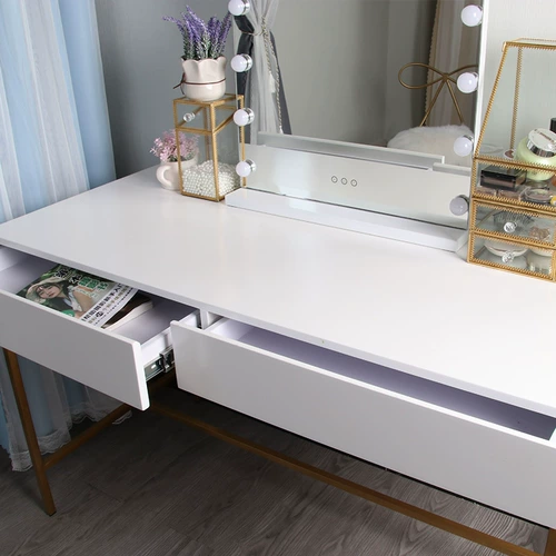 炫加 Современный и минималистичный белый туалетный столик для спальни из нержавеющей стали