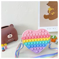 Радужная сумка через плечо, большие бретели