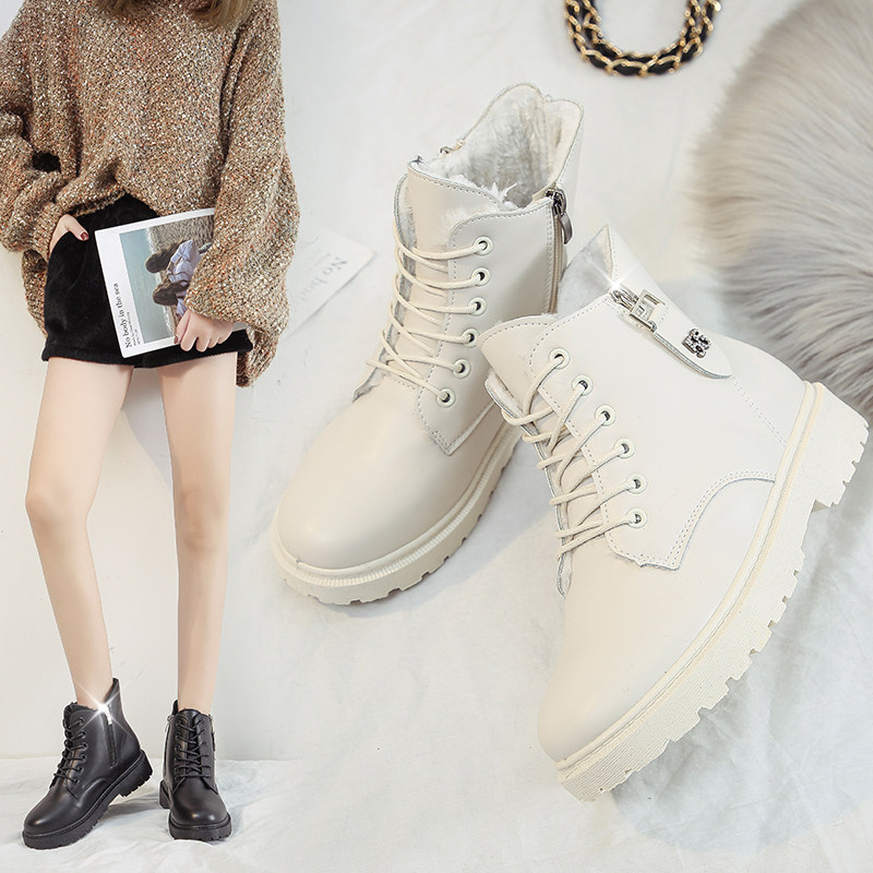 chic马丁靴女英伦风2019秋冬新款短靴学生韩版潮加绒靴子网红鞋子